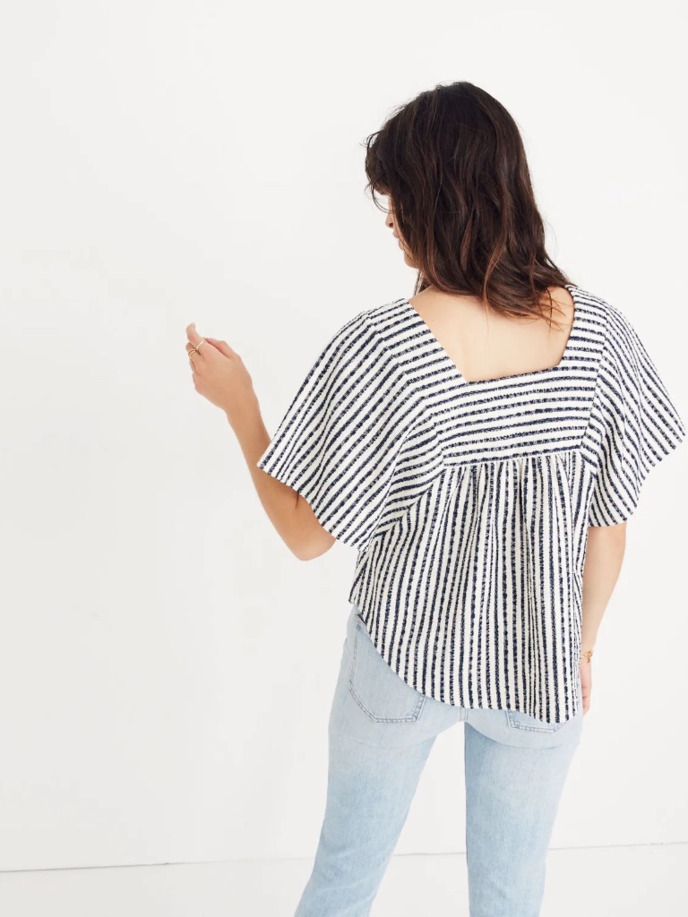 Madewell Butterfly Top in Isley Stripe - Size Small
